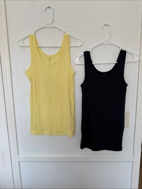 Amazon Essentials Women's Tank Top Duo — Yellow & Navy